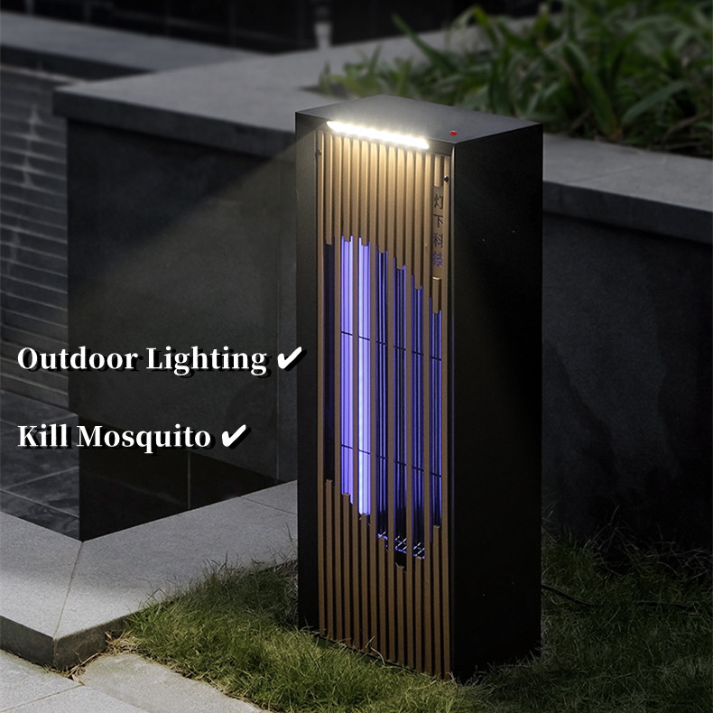 Dengx Brand 2 in 1 Innovative Sensor Control Luxury Outdoor Lighting Mosquito Killer Lamp for Villa Garden