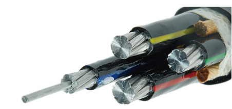 Cabo de Potência com Núcleo de Cobre/Alumínio Extrudado e Isolamento Laminado