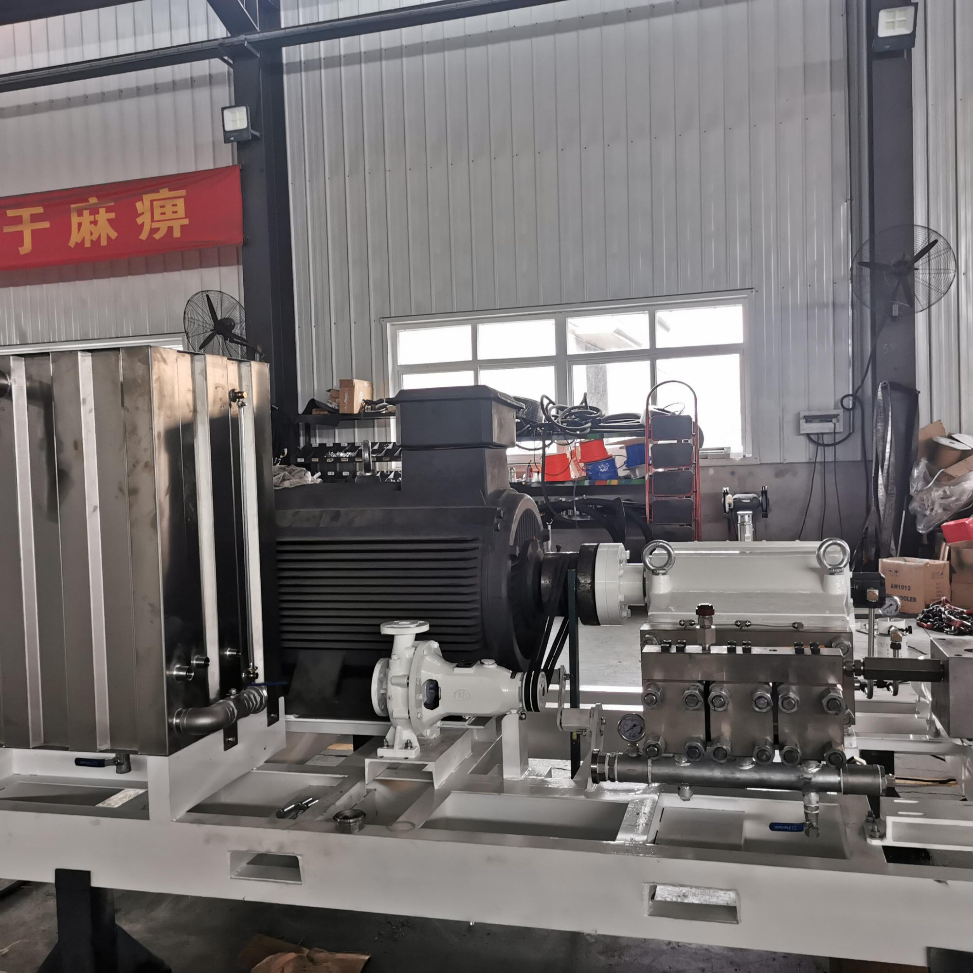 High pressure plunger pumps suitable for powder metallurgy processes