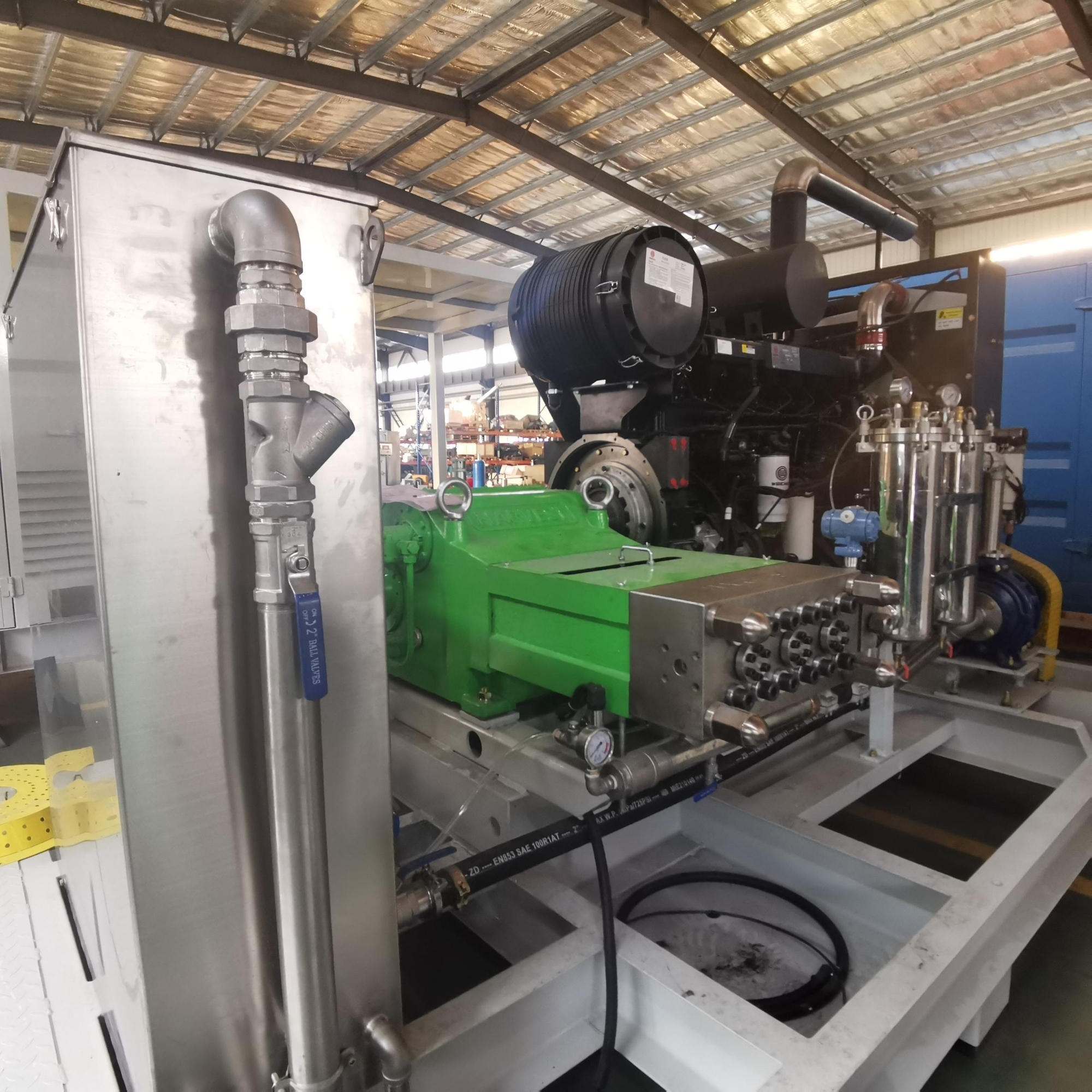 Ultra High Pressure Waterjet System for Ship Deck Rust Removal