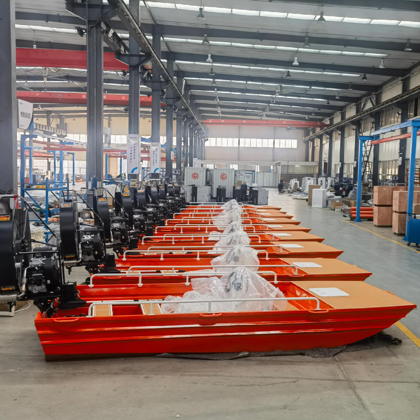 铝合金风扇空气动力沼泽两栖船