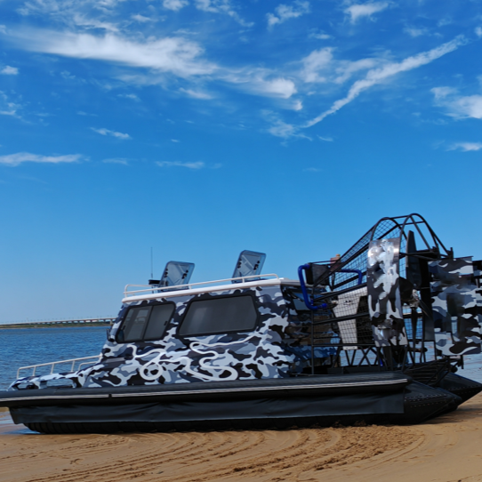 airboat复合材质碳纤维空气螺旋桨浅水沼泽滩涂冰雪两栖艇hovercraft