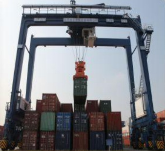 Grúa Pórtico para Contenedores en Neumáticos