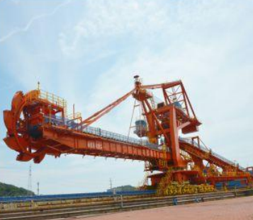 Apilador-Recuperador de Rueda de Cangilones Totalmente Automático