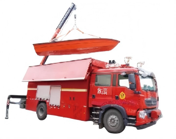 سيارة إمداد وتصريف مائي للإنقاذ في المناطق المائية (18 طن)