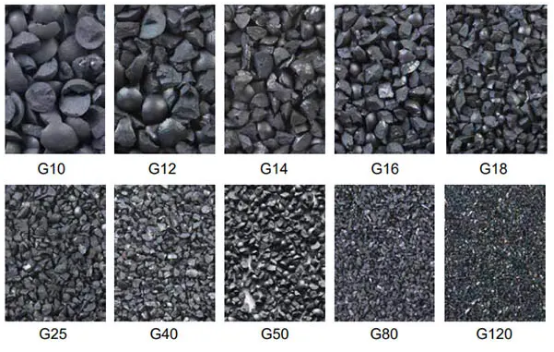 TAA steel grit sand blasting abrasive, angular steel grit G12/G14/G16/G18/G25/G40/G50/G80/G120