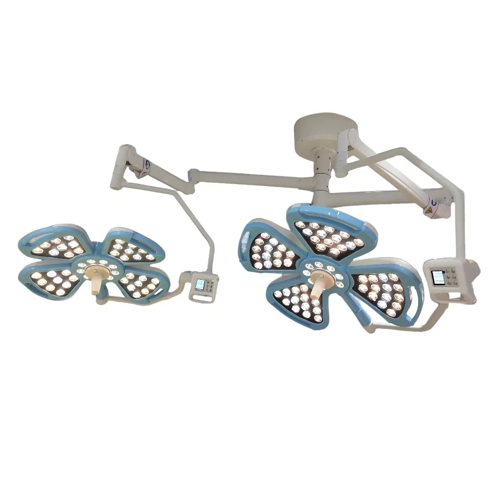 Lámpara de operación quirúrgica de doble cabeza LED sin sombra para sala de operaciones