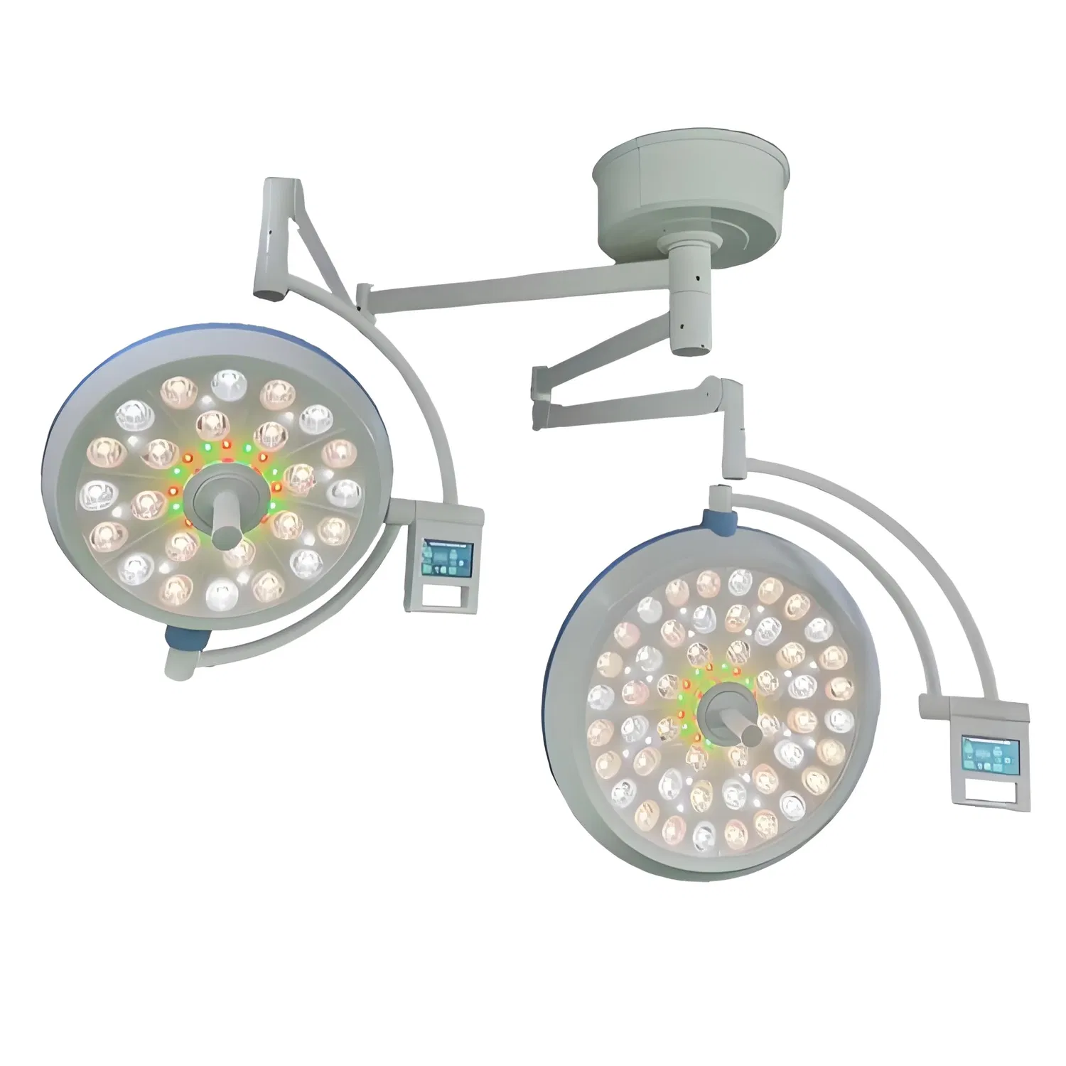 Luz de operación LED sin sombra para hospitales, lámpara de operación de doble cúpula