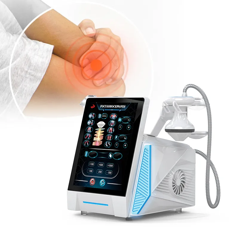 Máquina de fisioterapia de ondas de choque piezoeléctricas enfocadas para el alivio del dolor, rehabilitación corporal y tratamiento de disfunción eréctil
