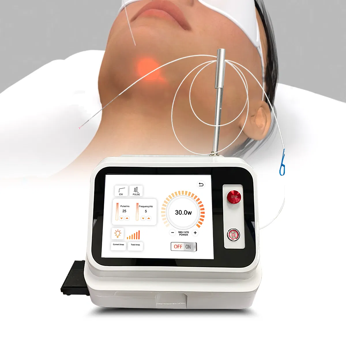 Láser endoláser 980nm 1470nm Lipoescultura Lifting facial Doble mentón Eliminación de grasa Liposucción Máquina médica de belleza quirúrgica Endolift