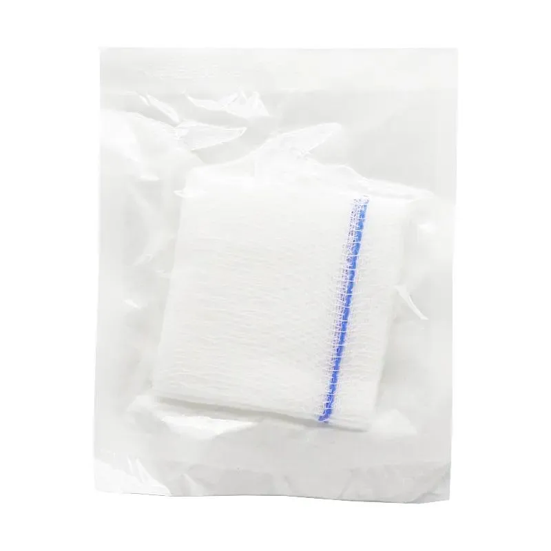 Compresa de gasa absorbente de algodón para vendar heridas