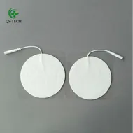 Pads de Electrodos Adhesivos de Reemplazo Redondos Premium 7cm para Masaje con Unidad de Tens para Electroterapia