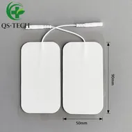 Parches de electrodo reutilizables para unidad de TENS, libres de látex, para fisioterapia