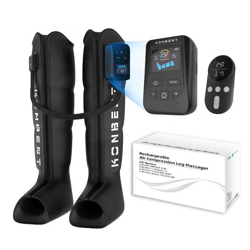 Sistema de Recuperación por Compresión de Aire Secuencial Dinámico para Masaje de Piernas para Atletas