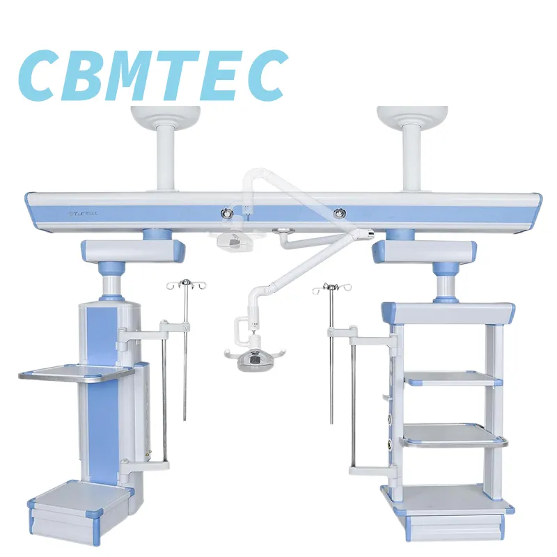 Precio de fábrica equipo de quirófano hospitalario cirugía endoscopia pendantes de gas médico de techo puente sala de operaciones de UCI