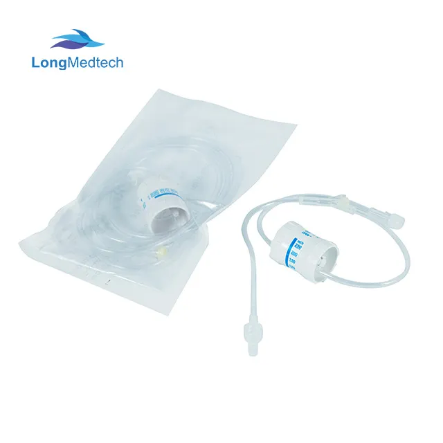 Adaptador de sitio de inyección médica con tubo de extensión regulador de flujo IV de precisión