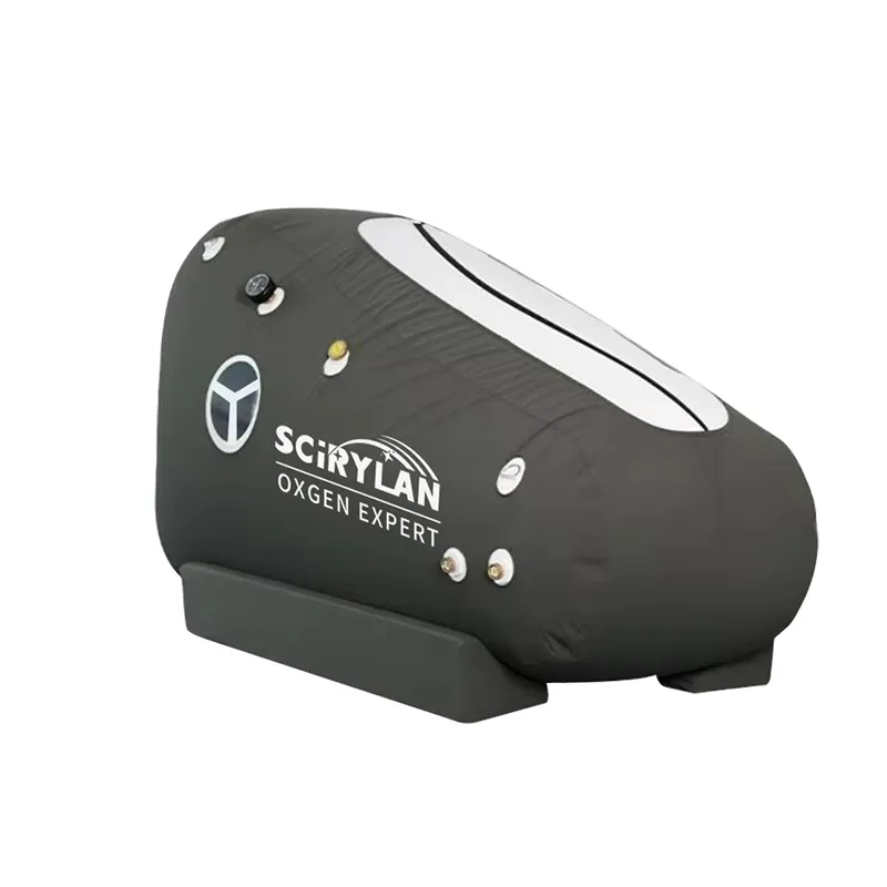 Cámara hiperbárica de oxígeno portátil inflable de TPU con asiento blando