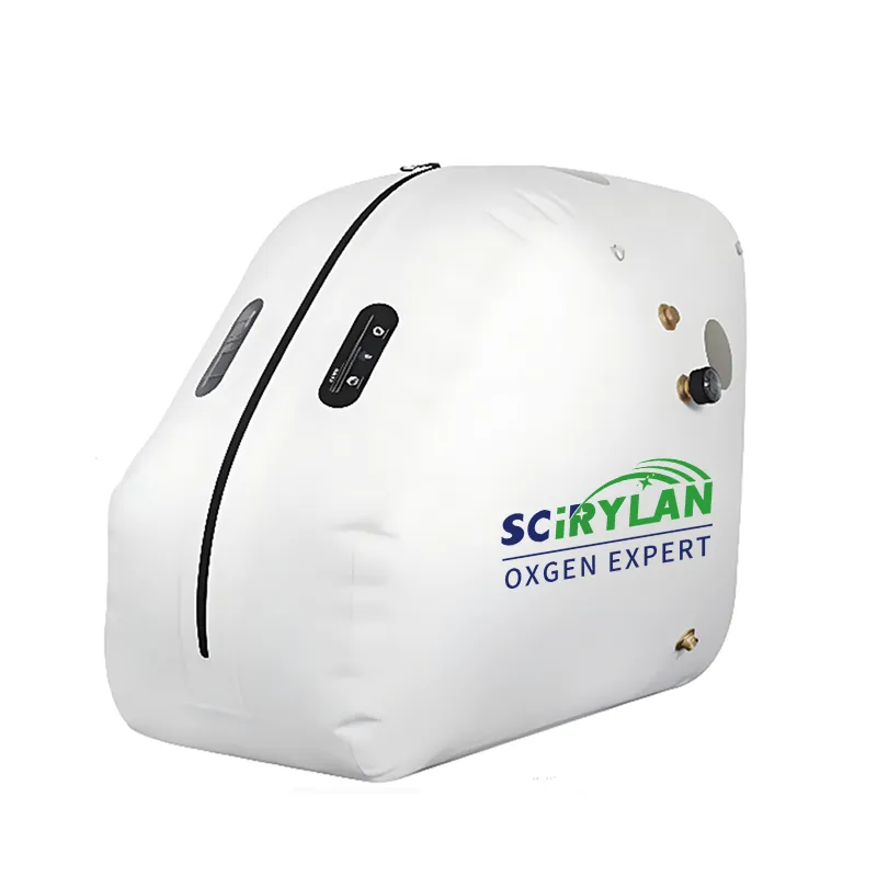 Hbot 1.3ATA 1.5ATA Cámara Hiperbárica de Oxígeno Portátil de TPU con Asiento Suave