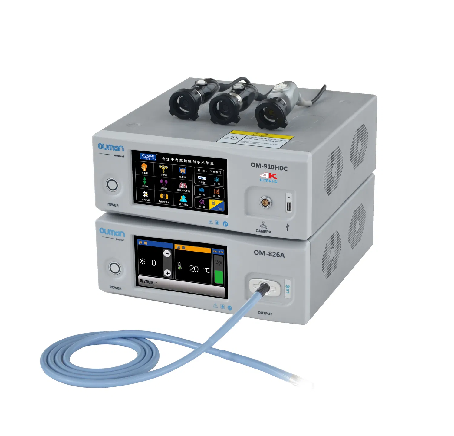 Ouman 3CMOS 4K Sistema de Cámara Endoscópica Laparoscópica UHD