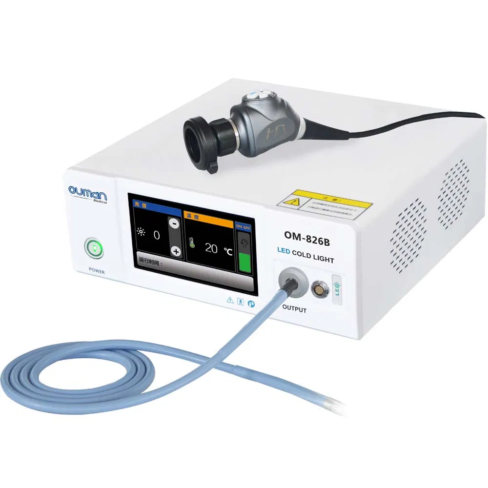 Cámara endoscópica médica Ouman HD con fuente de luz LED para cirugía endoscópica