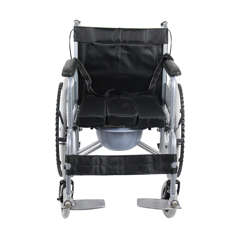 Silla de ruedas manual reclinable plegable de aleación de aluminio de alta venta para ancianos