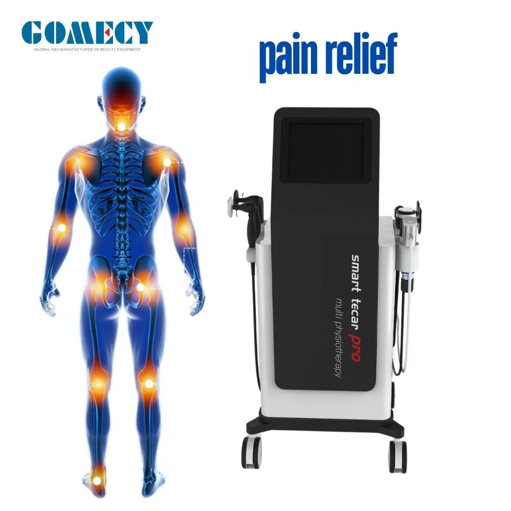 Dispositivo de Terapia de Ondas de Choque para Alivio del Dolor Tecar 448kHz Equipos de Fisioterapia