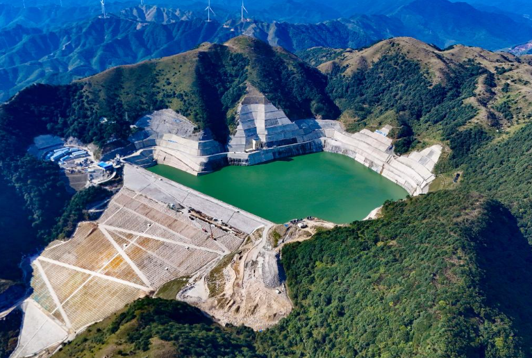 南宁抽水蓄能电站上水库。