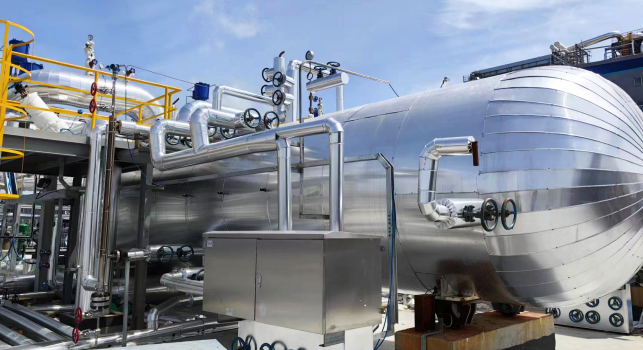 Wärmeträgerstation mit Thermoöl-Dampfheizung