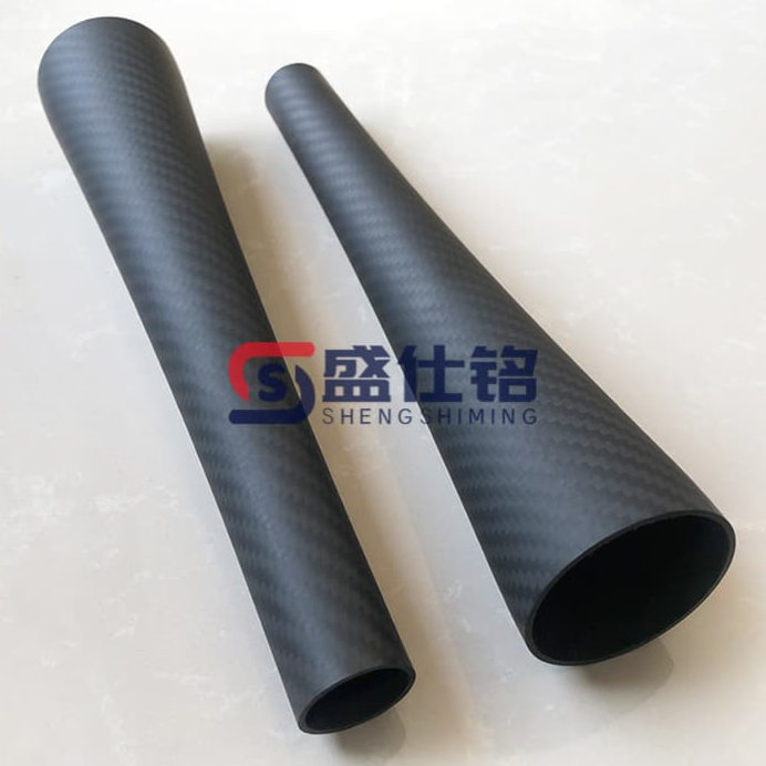 定制变径碳纤维异型管 锥形一体成型 耐腐强韧 工业结构件优选