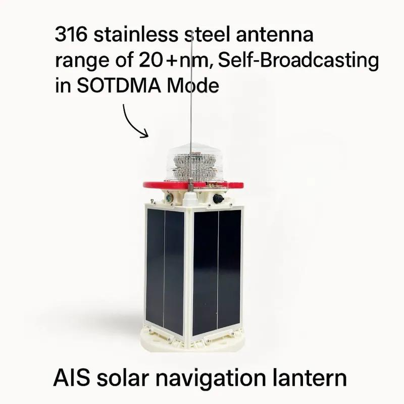 Solar Powered AIS Marine Navigation Light for Buoys or Port Entrances