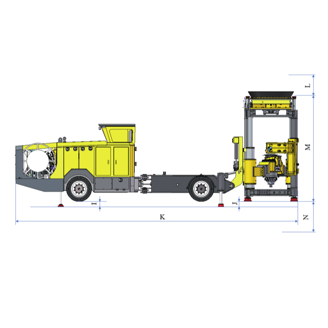 轮胎式切割槽天井钻机