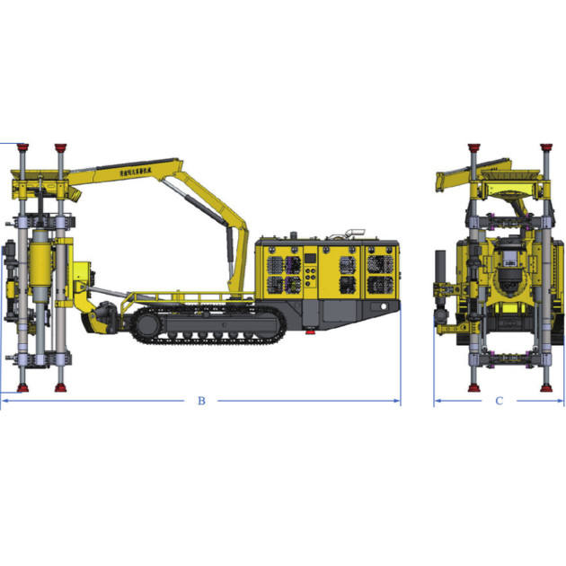 多功能切割槽天井钻机