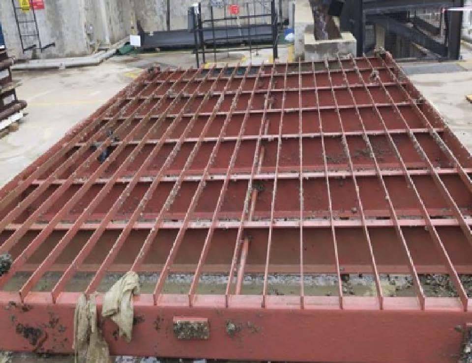 进水格栅超高压水反腐处理