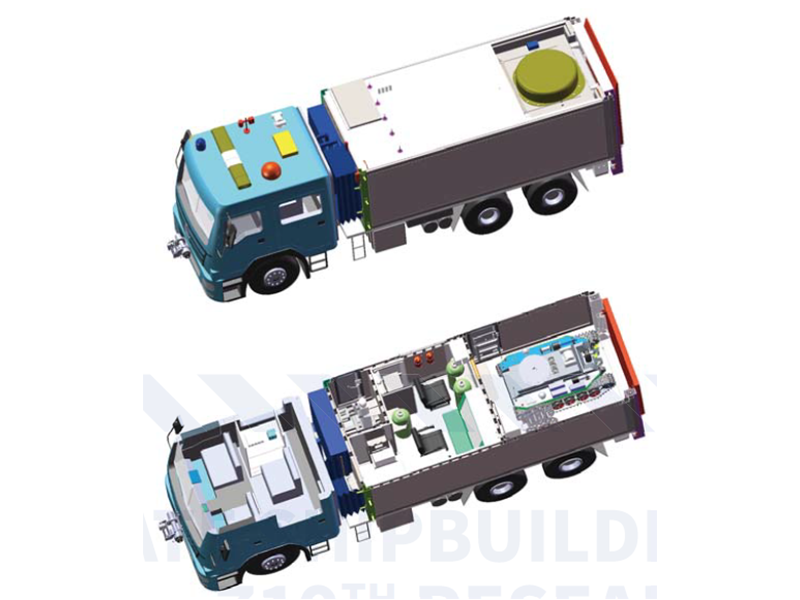 重度放射性污染抵近侦测车