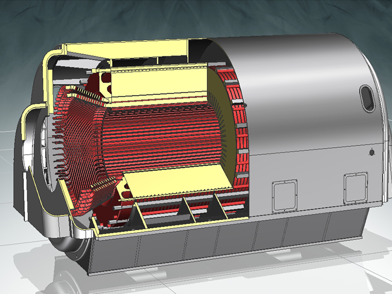 中小型空冷系列150MW 汽轮发电机