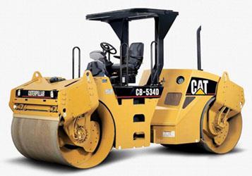 卡特彼勒双钢轮振动沥青压实机