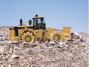 卡特彼勒垃圾填埋压实机
