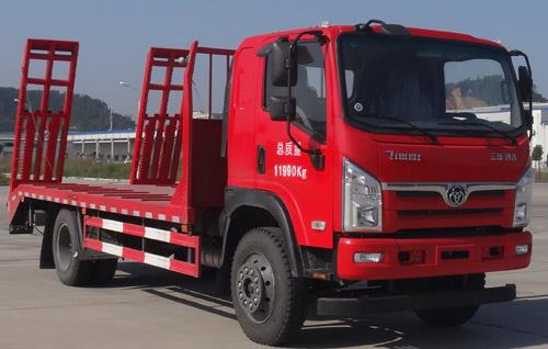 三环创客国五平板运输车STQ5121TPBN5型挖掘机运输车