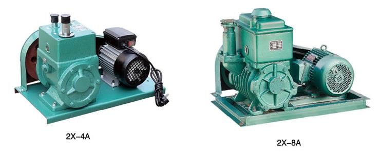 旋片式真空泵2X-4A、2X-8A、2X-15A、2X-30A、2X-70A、2X-100A抽气速率