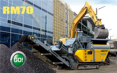 履带移动式反击破碎系统RM70 GO
