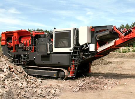 履带式颚破+反击破移动站