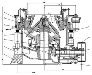 高能圆锥破碎机