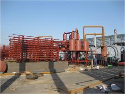 废橡塑、废机油净化处理成套设备—喷淋排管式冷却系统