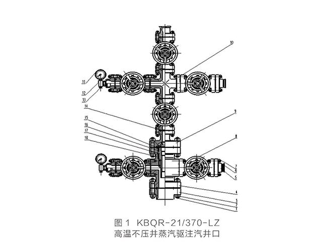 高温不压井蒸汽驱井口