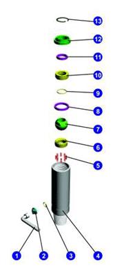 方钻杆上、下旋塞阀