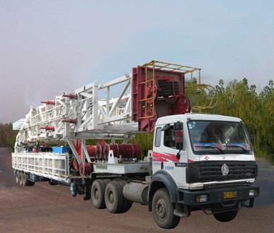 3000米拖挂钻机车