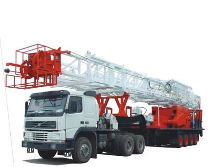 4000m拖挂钻机车