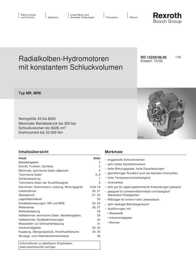 径向柱塞马达 15228
