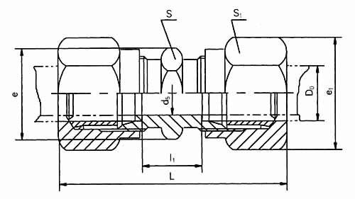 卡套式直通管接头(25MPa、40MPa)