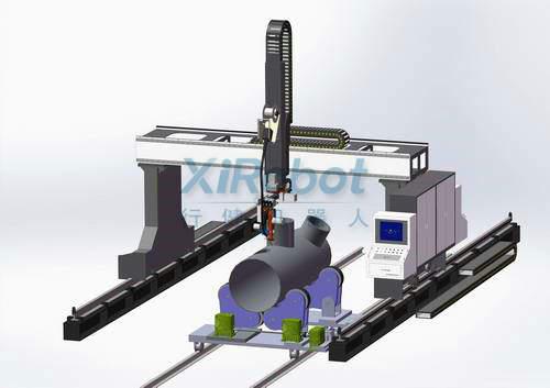 龙门式筒体、封头接管焊接机器人